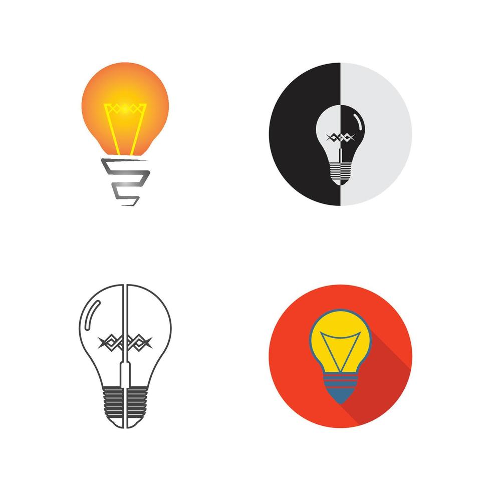 glödlampa symbol ikon illustration vektor
