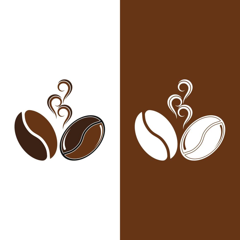 Kaffeebohne-Symbol-Vektor-illustration vektor