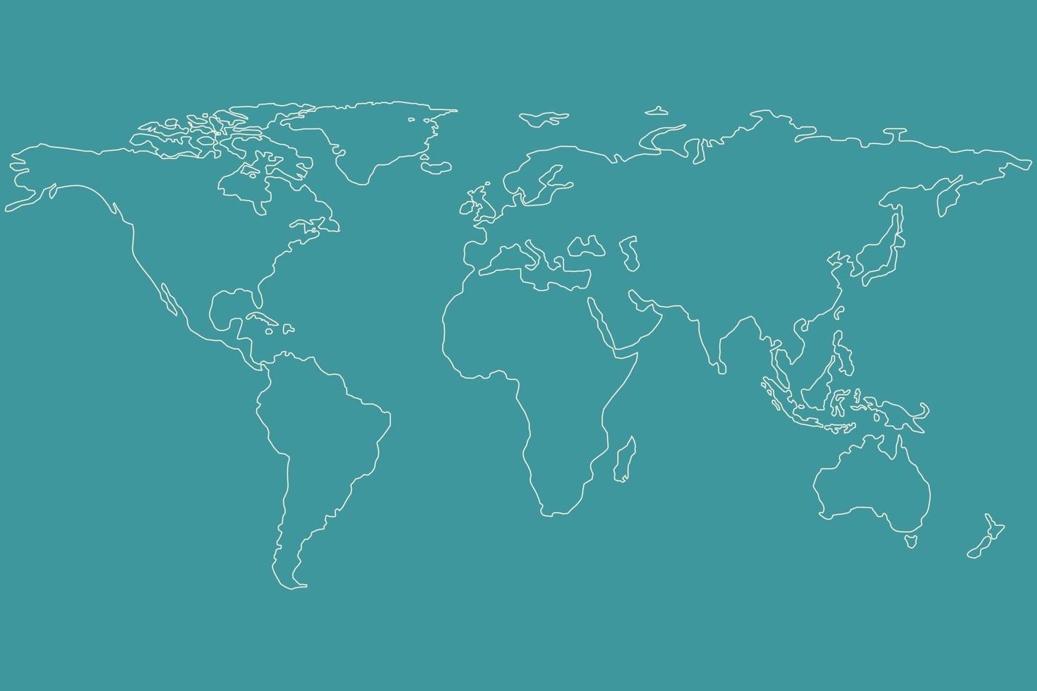 raden av världskartan på grön vintage bakgrund, minska den globala uppvärmningen. vektor