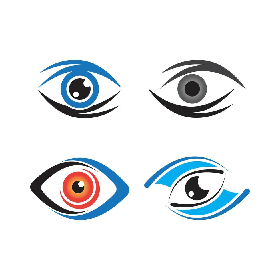 ögonvård vektor logo design