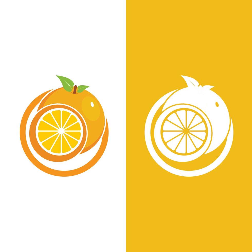 orangefarbenes Logo-Design-Vektorsymbol vektor