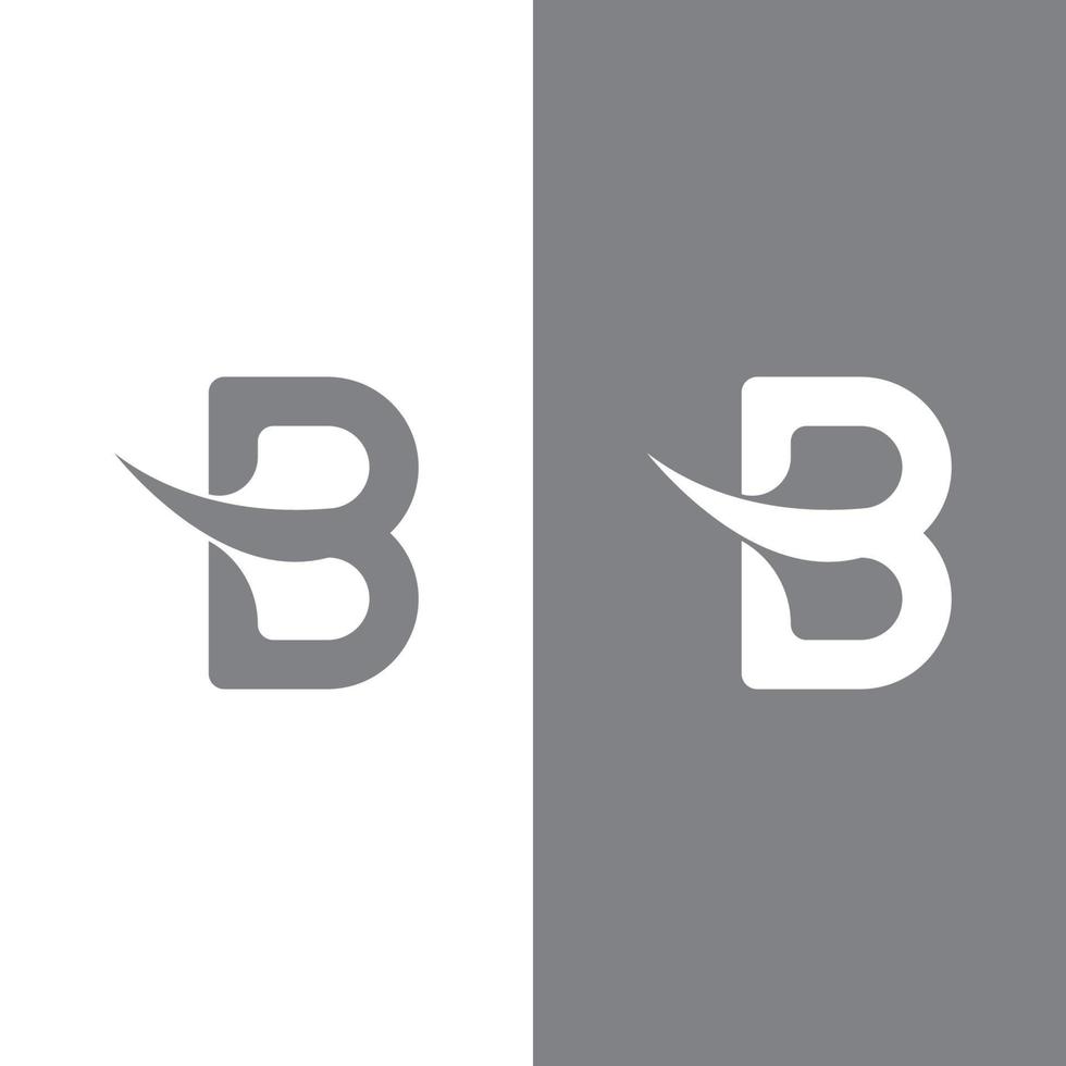 b-Buchstaben-Vektor-Logo-Illustration vektor