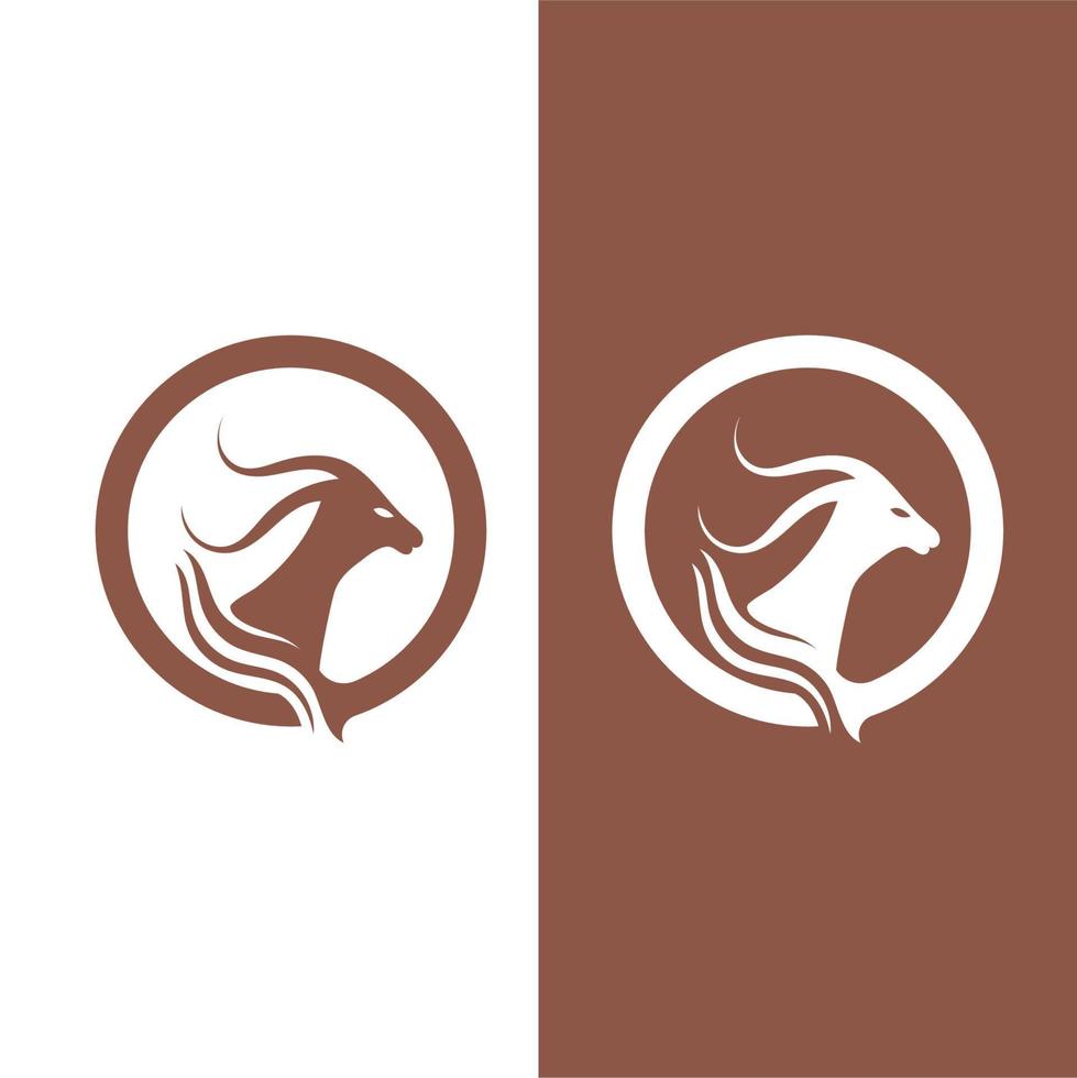 Ziege Logo Vorlage Vektor Icon
