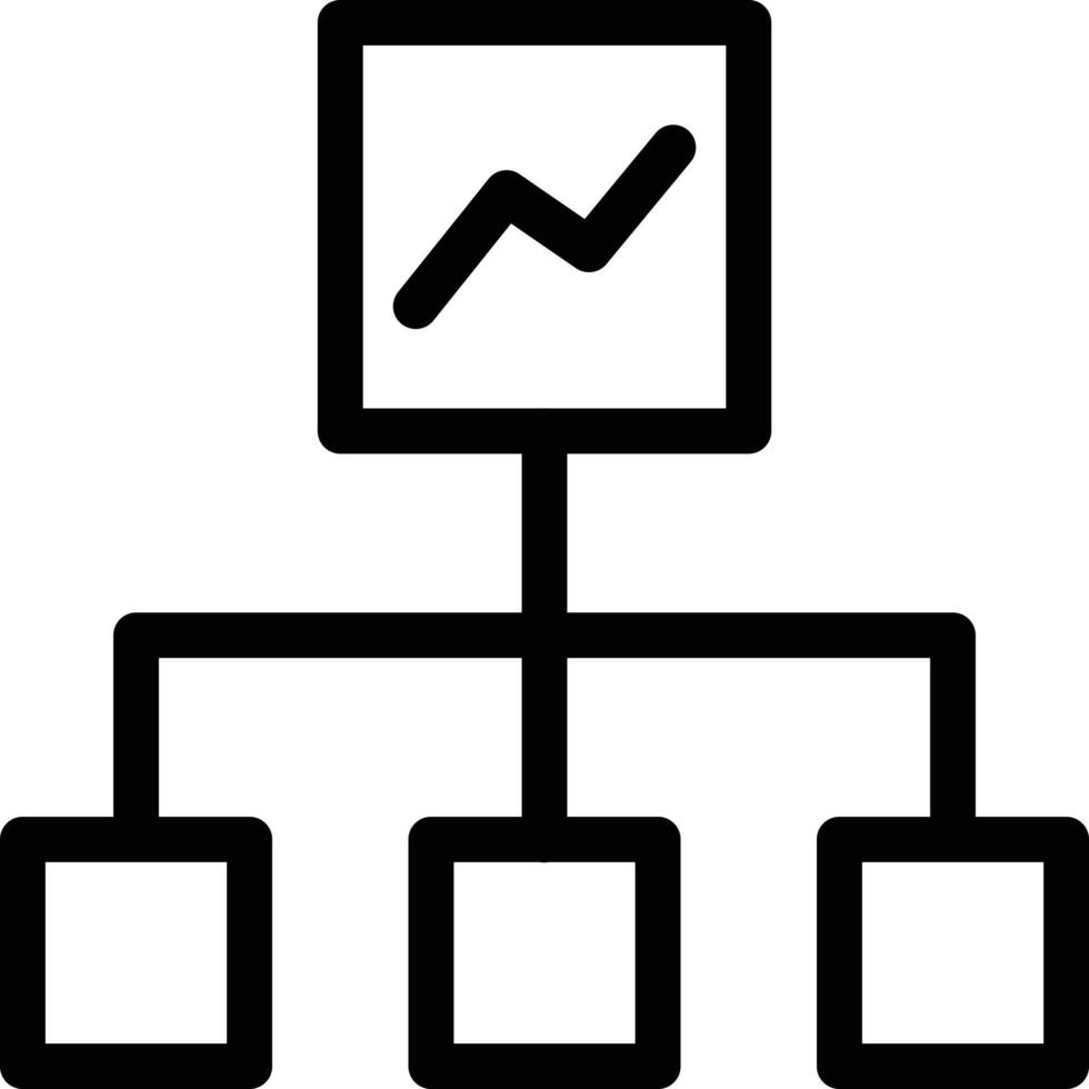 Diagrammhierarchie-Vektorillustration auf einem Hintergrund. Premium-Qualitätssymbole. Vektorsymbole für Konzept und Grafikdesign. vektor