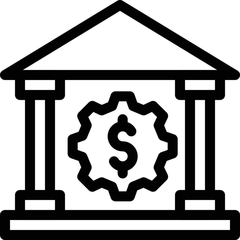 bankinställning vektor illustration på en bakgrund. premium kvalitet symbols.vector ikoner för koncept och grafisk design.