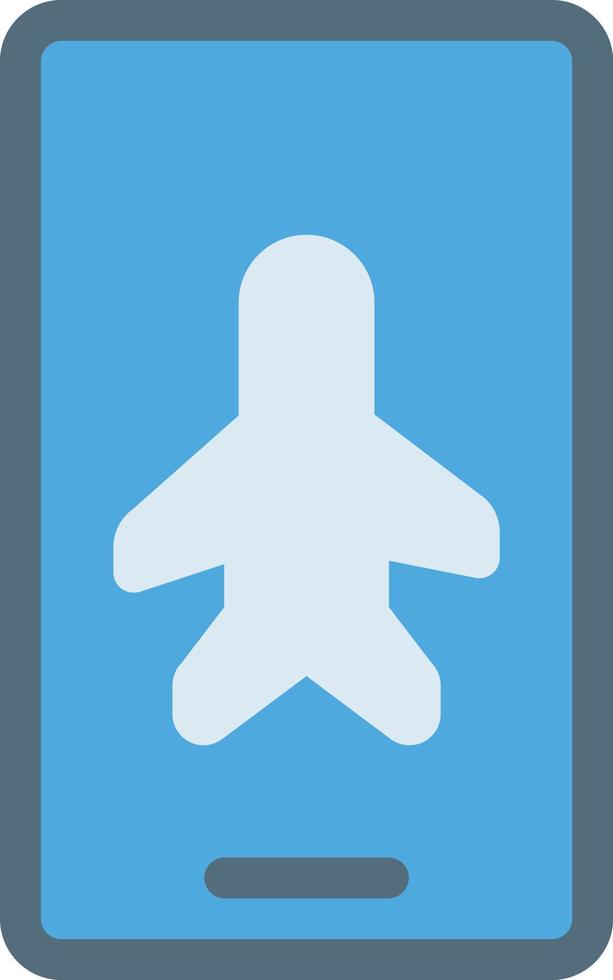 Flugmodus-Vektorillustration auf einem Hintergrund. Premium-Qualitätssymbole. Vektorsymbole für Konzept und Grafikdesign. vektor