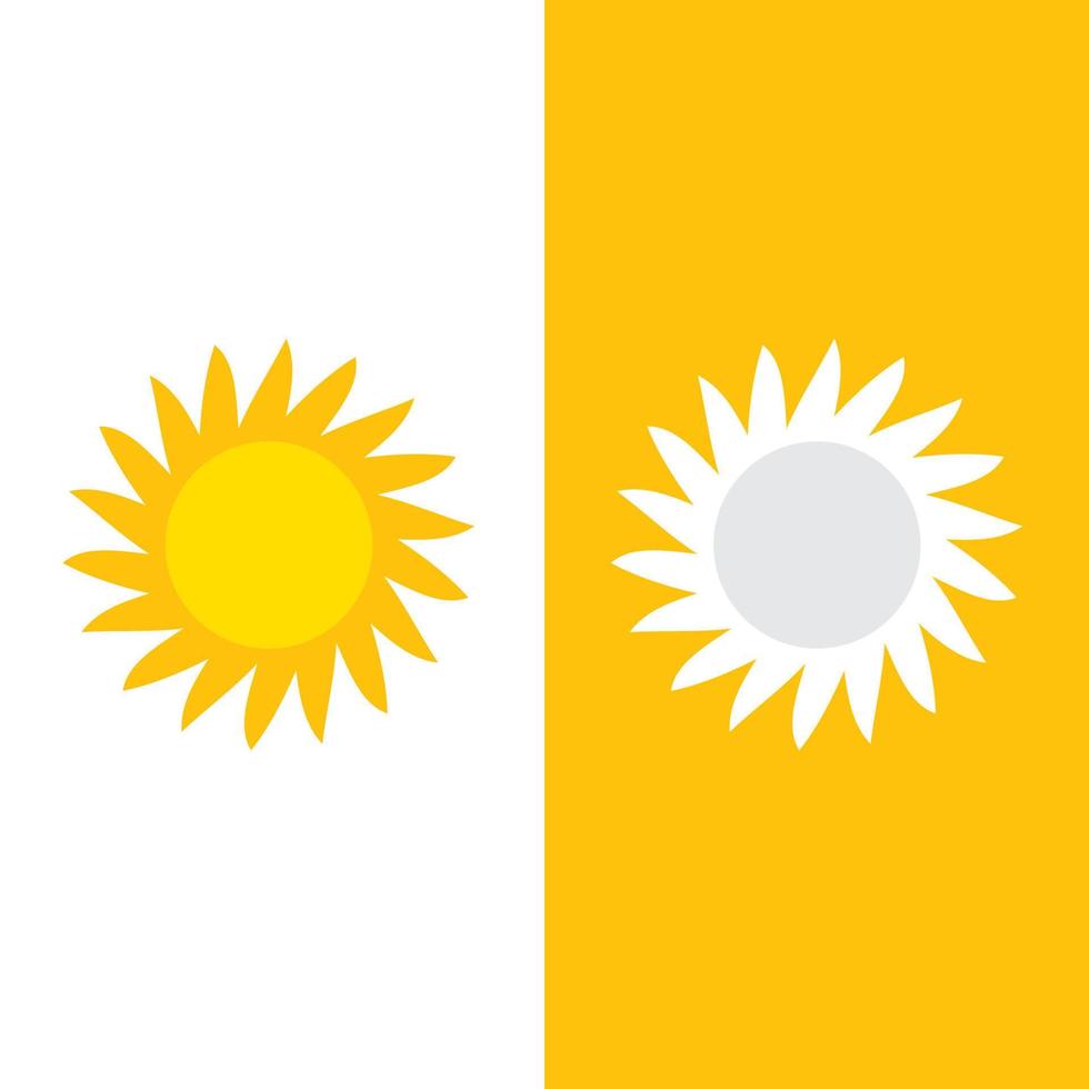 solen vektor illustration ikon logotyp