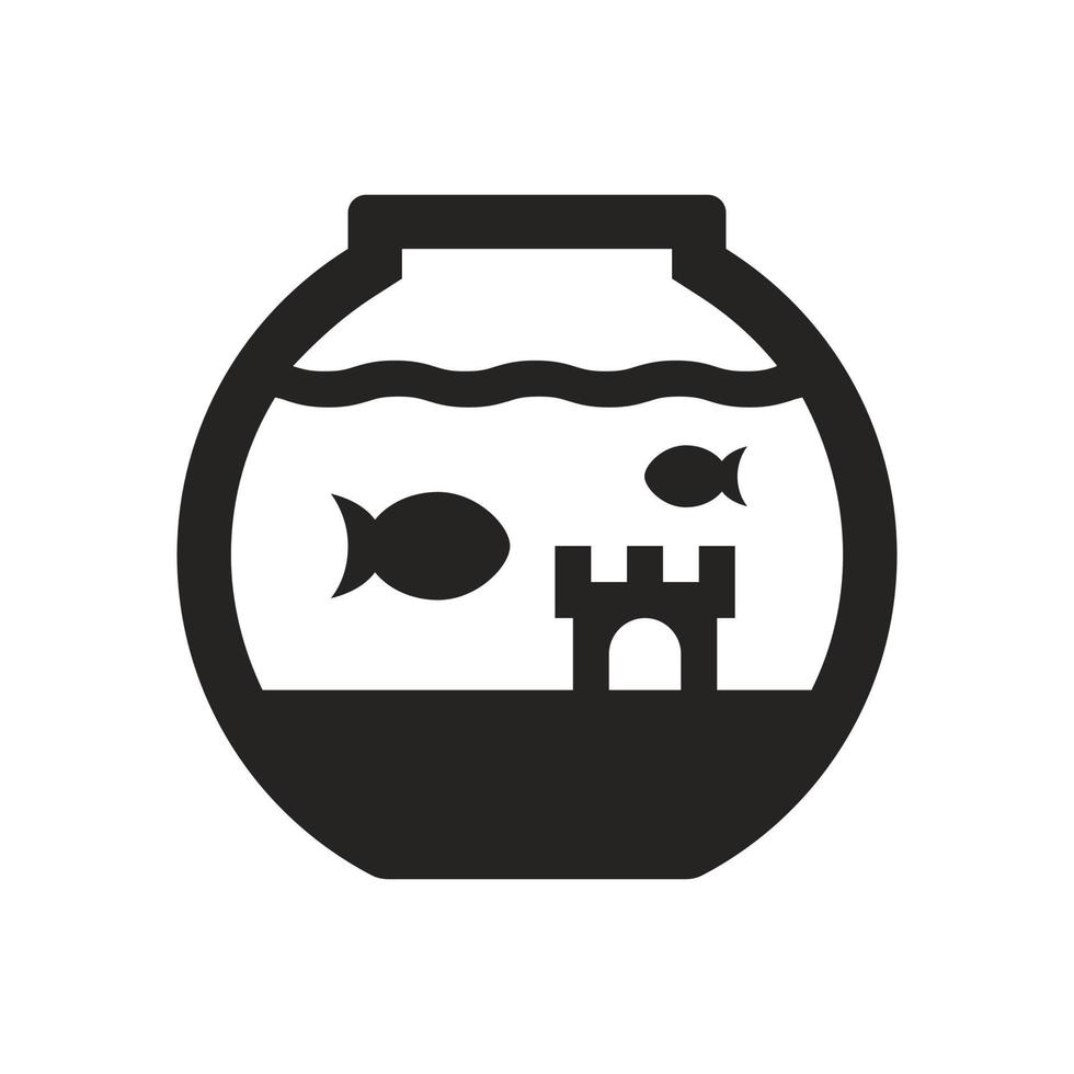 aquarium fisch symbol illustration. Vektordesigns, die für Websites, Apps und mehr geeignet sind. vektor