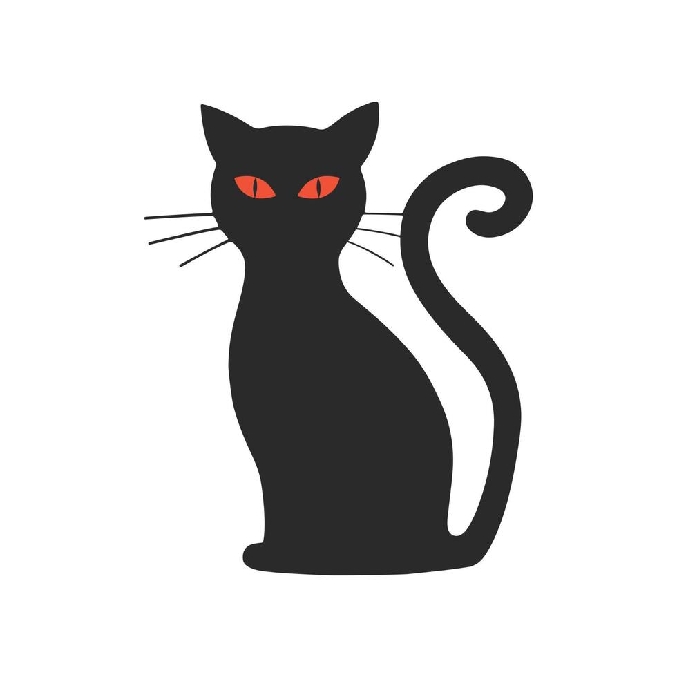 Abbildung des Katzensymbols. Vektordesigns, die für Websites, Apps und mehr geeignet sind. vektor