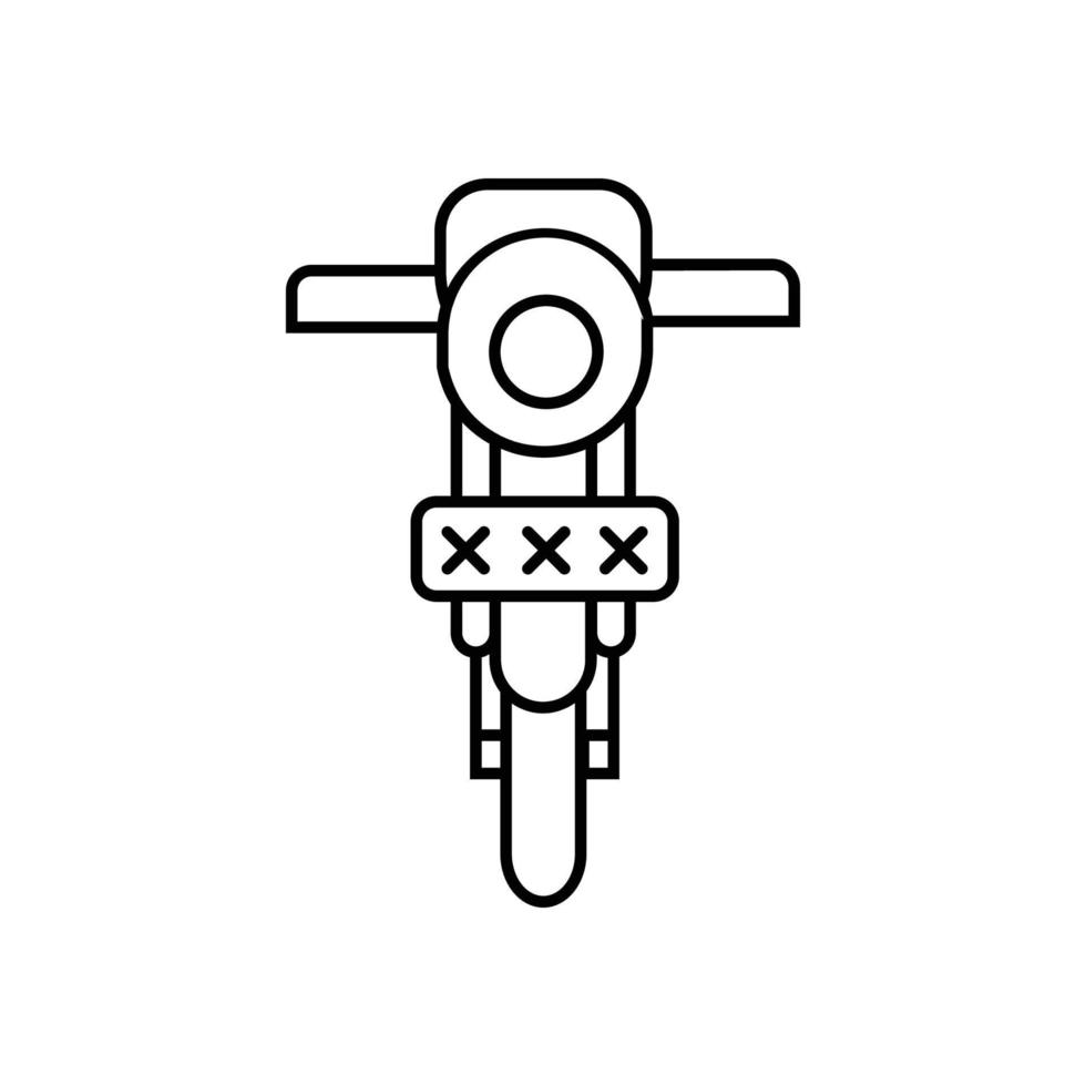 motorcykel ikon illustration, motorcykel. vektordesign som är lämplig för webbplatser, appar och mer. vektor