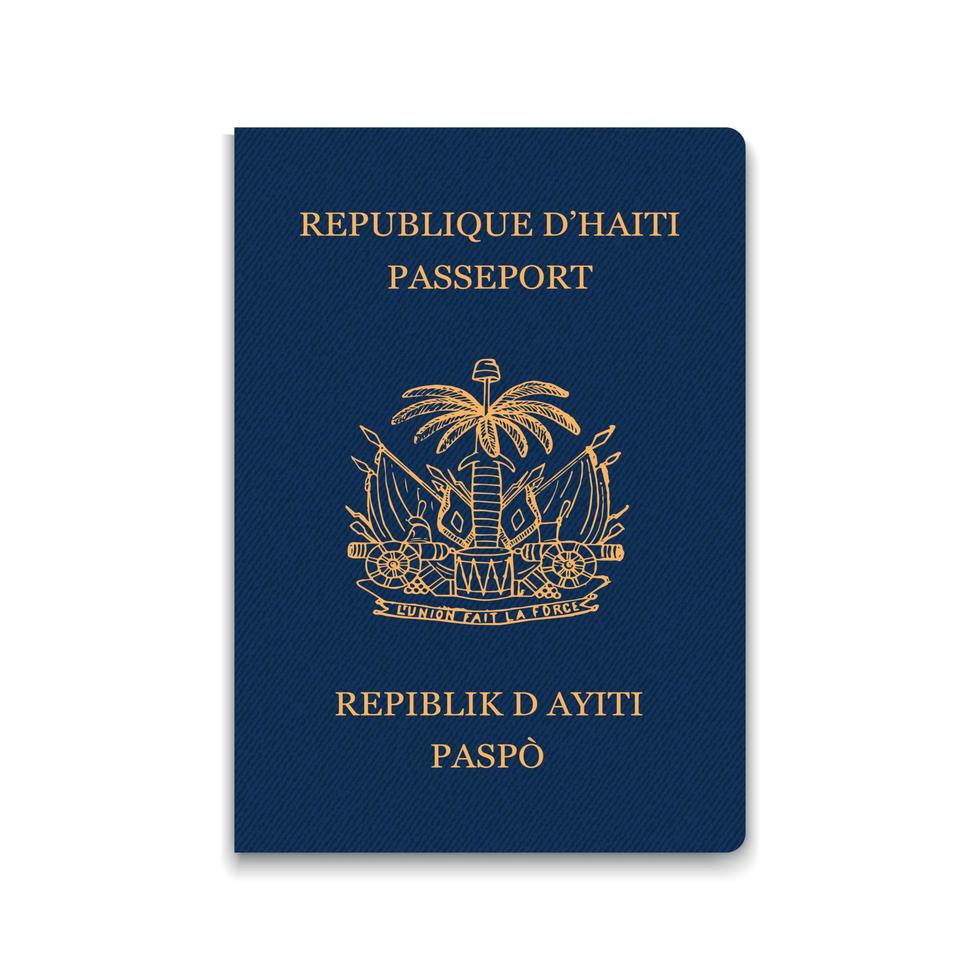 Pass von Haiti. Bürger-ID-Vorlage. für Ihre Gestaltung vektor