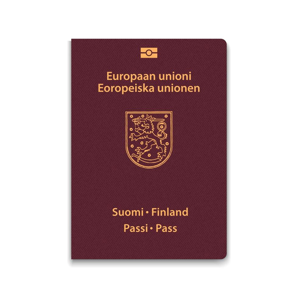 Reisepass von Finnland vektor