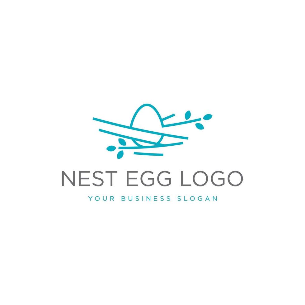 Notgroschen-Logo-Design-Vektor vektor