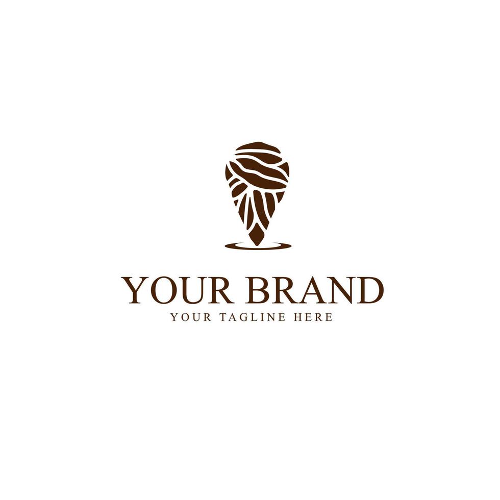 Logo-Coffee-Point, Logo-Spot, Logo-Café-Design eps vektor