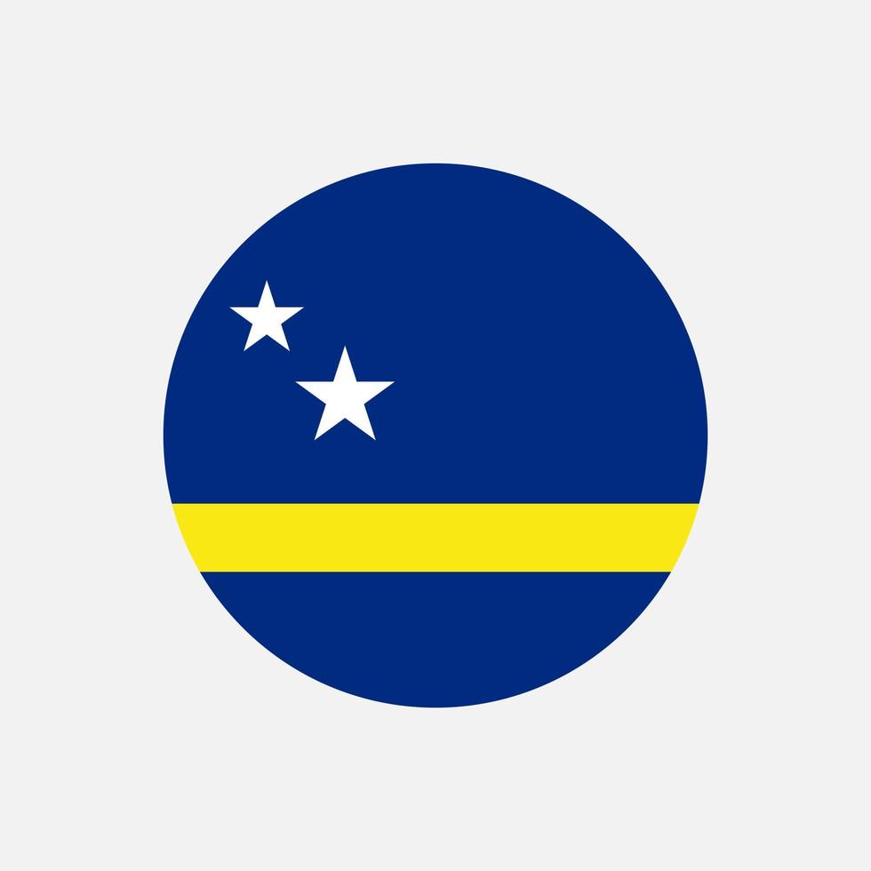 Land Curaçao. Curaçao-Flagge. Vektor-Illustration. vektor