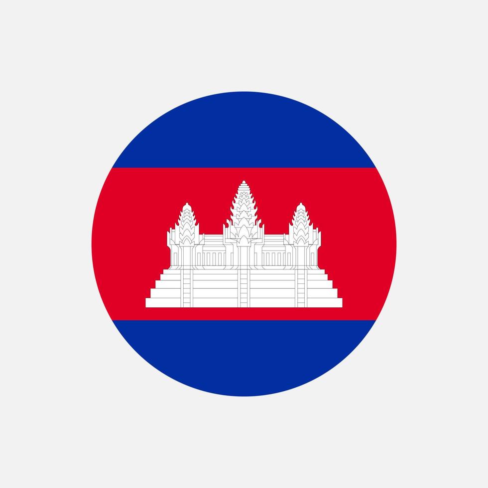 Land Kambodscha. Kambodscha-Flagge. Vektor-Illustration. vektor