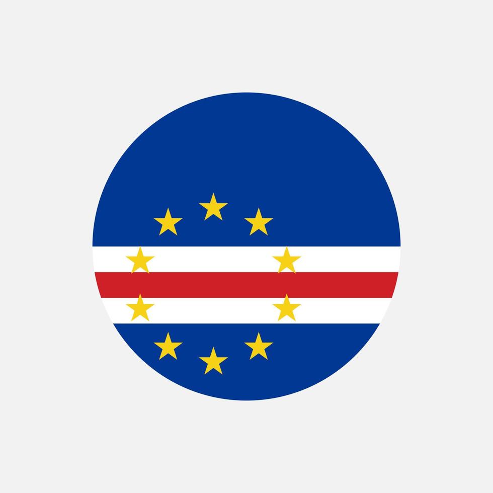 land Kap Verde. Kap Verdes flagga. vektor illustration.