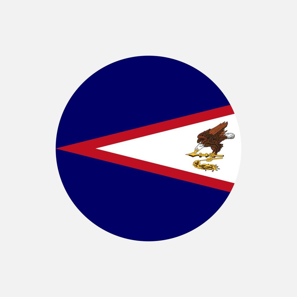 country american samoa. amerikanska samoa flaggan. vektor illustration.