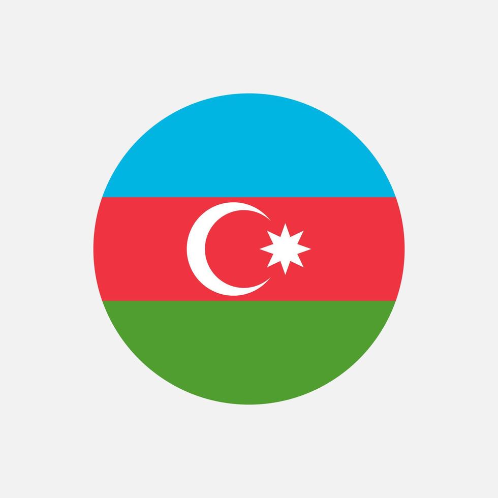 Land Aserbaidschan. Aserbaidschan-Flagge. Vektor-Illustration. vektor