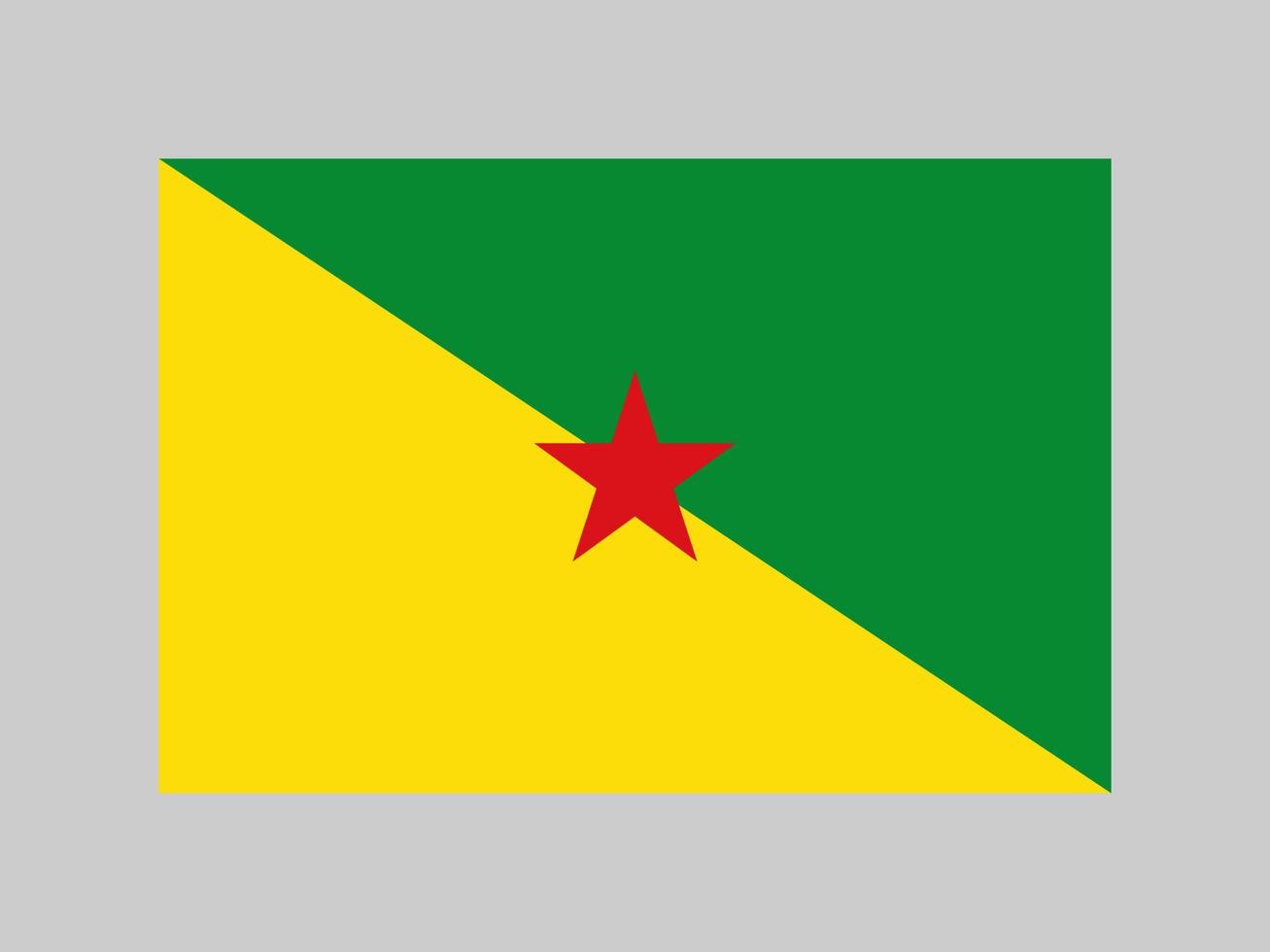 franska Guiana flagga, officiella färger och proportioner. vektor illustration.
