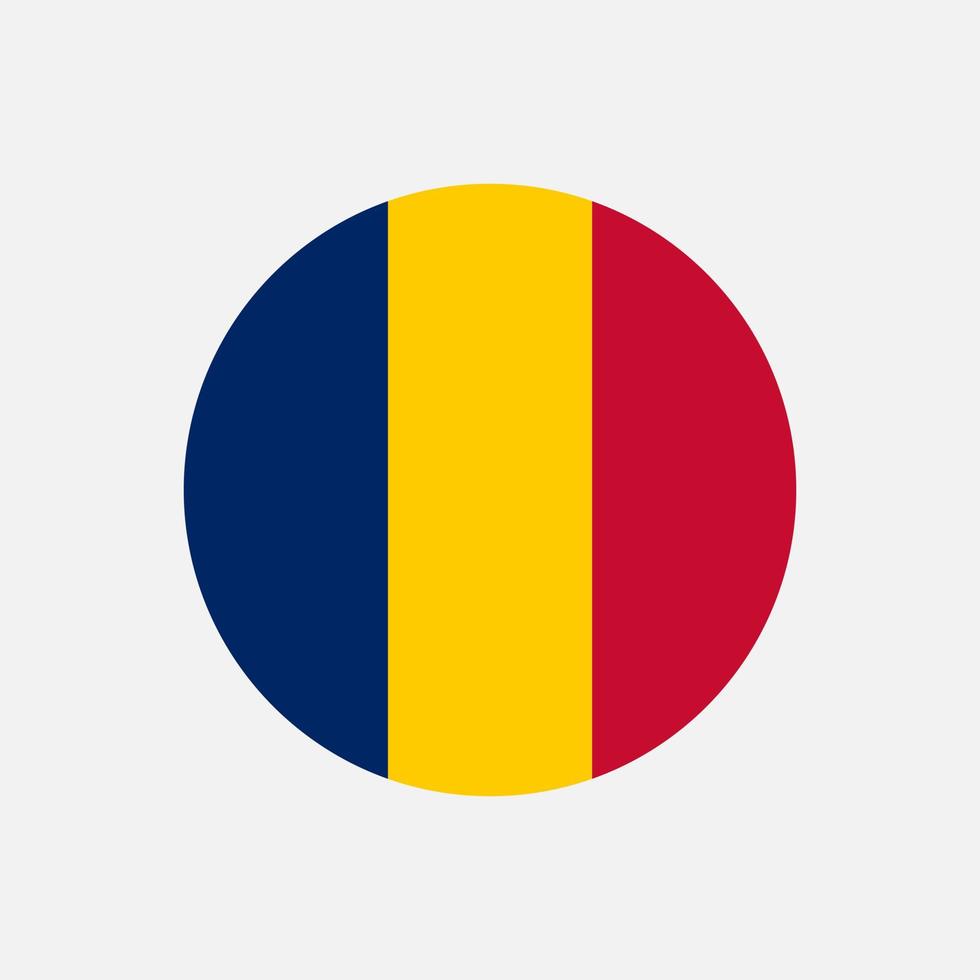 landet Tchad. tchad flagga. vektor illustration.