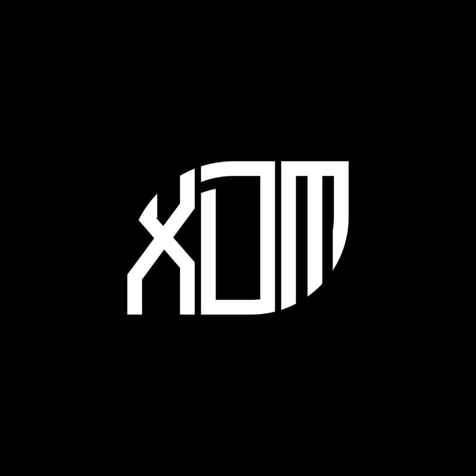 xdm-Brief-Logo-Design auf schwarzem Hintergrund. xdm kreative Initialen schreiben Logo-Konzept. xdm-Briefdesign. vektor