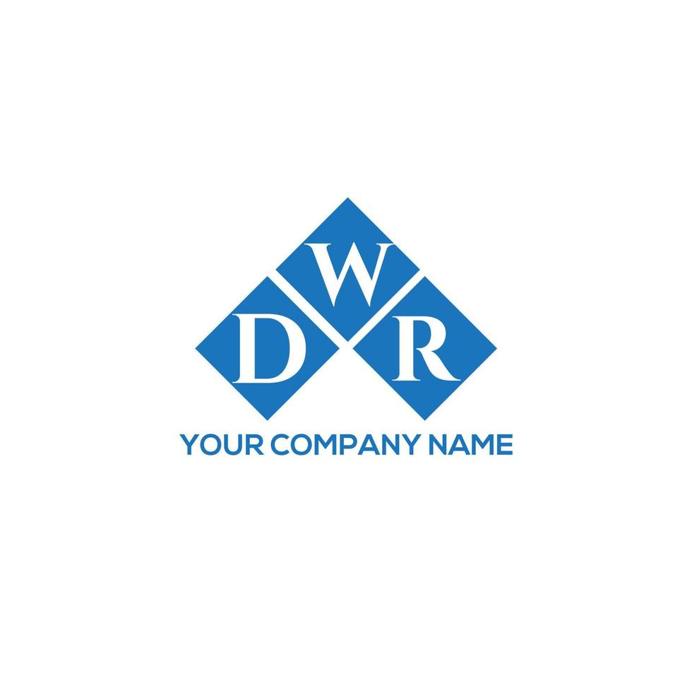 dwr-Buchstaben-Logo-Design auf weißem Hintergrund. dwr kreative Initialen schreiben Logo-Konzept. dwr Briefgestaltung. vektor