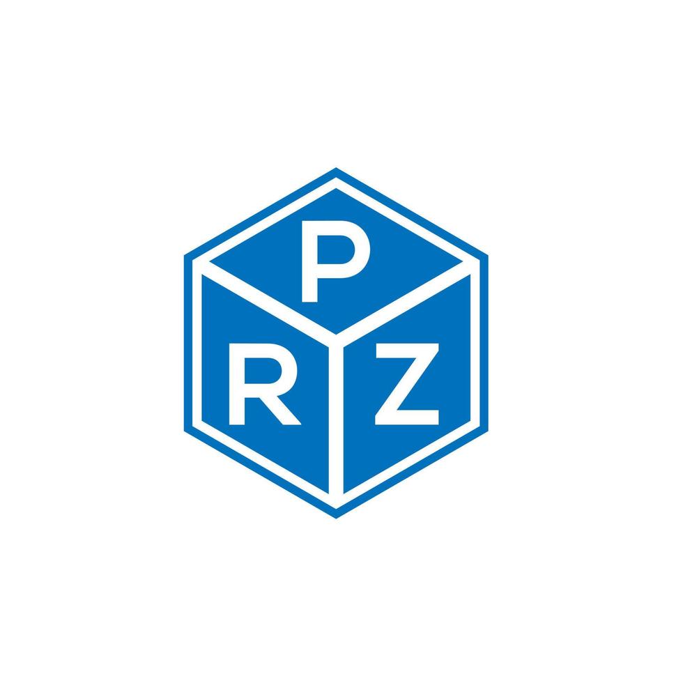 prz-Buchstaben-Logo-Design auf schwarzem Hintergrund. prz kreative Initialen schreiben Logo-Konzept. prz Briefdesign. vektor