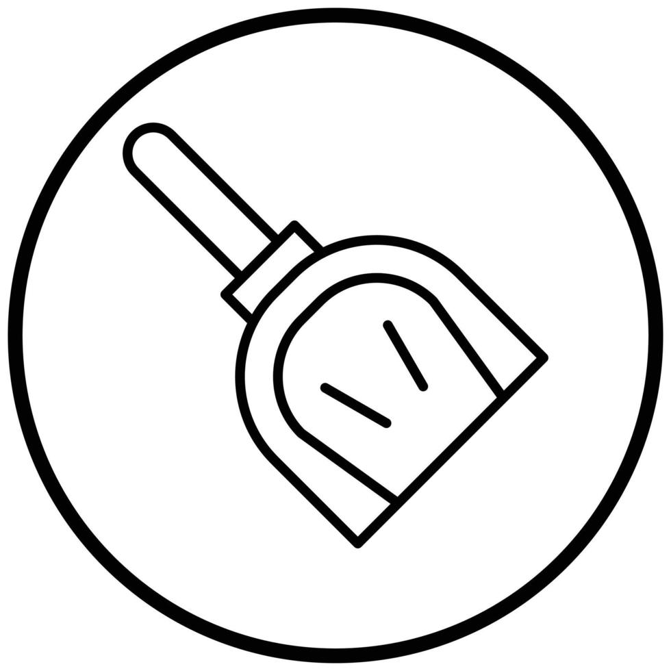 Kehrschaufel-Icon-Stil vektor