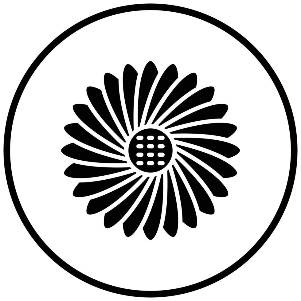 Gänseblümchen-Icon-Stil vektor