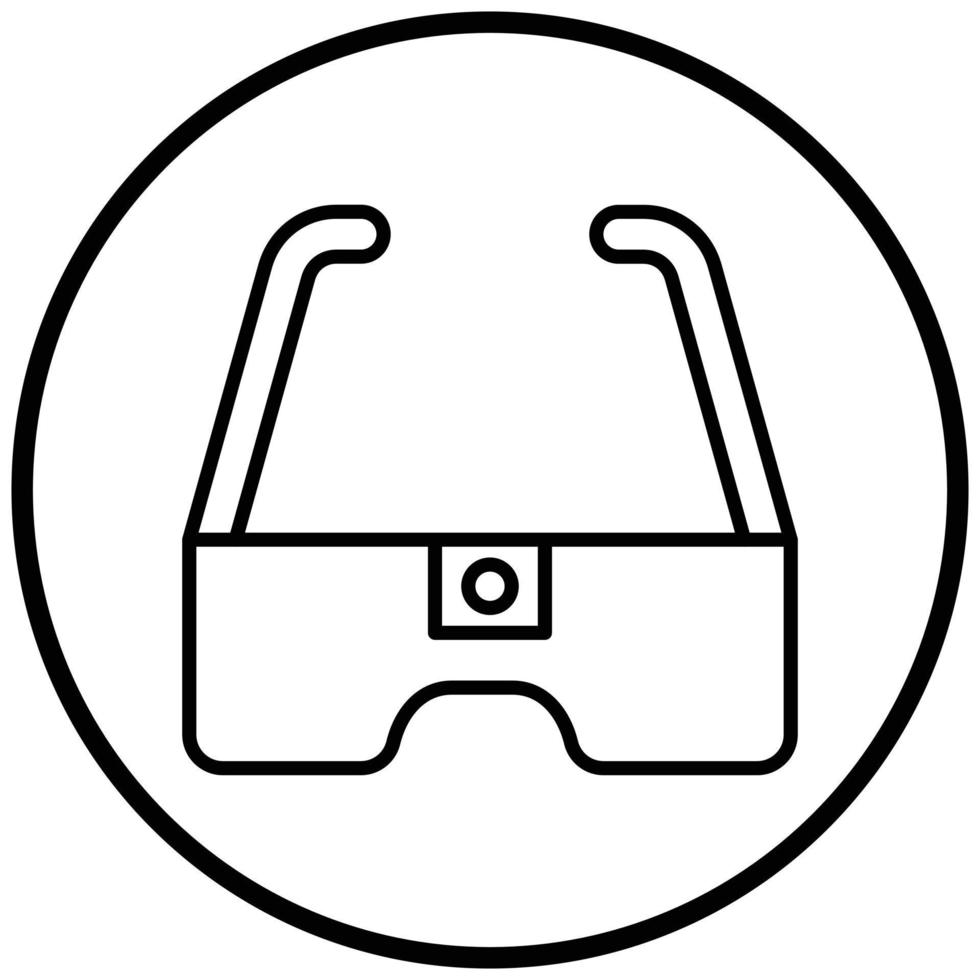 kamera glasögon ikon stil vektor