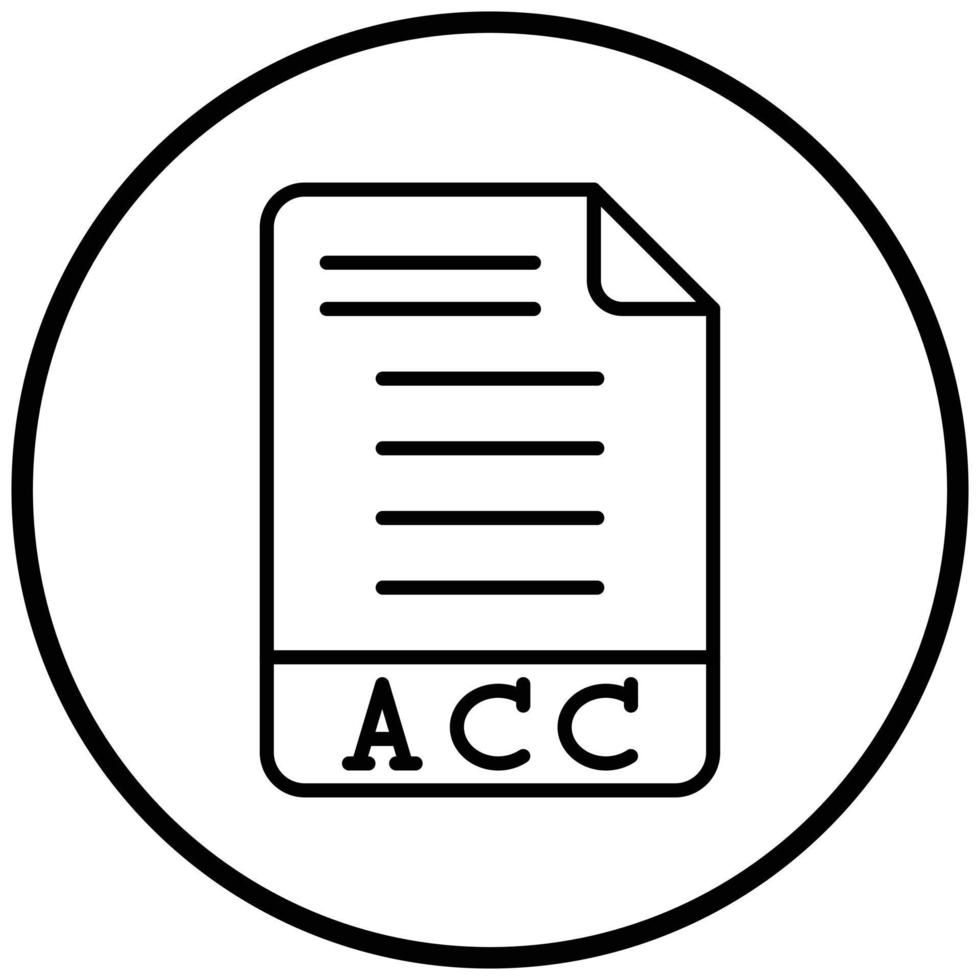 Acc-Icon-Stil vektor