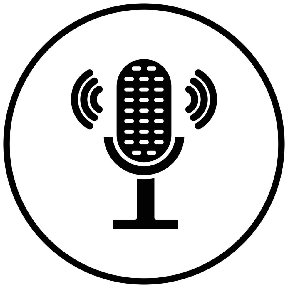 Podcast-Icon-Stil vektor