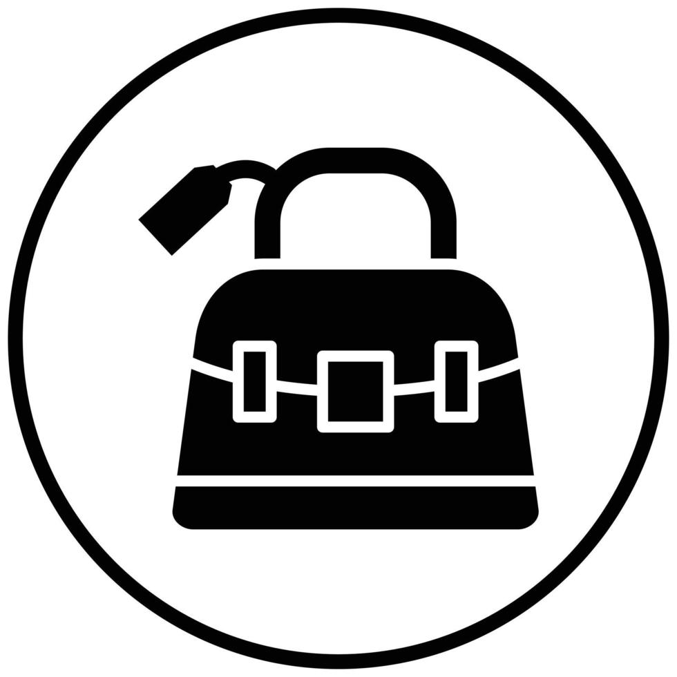 handväska försäljning ikon stil vektor
