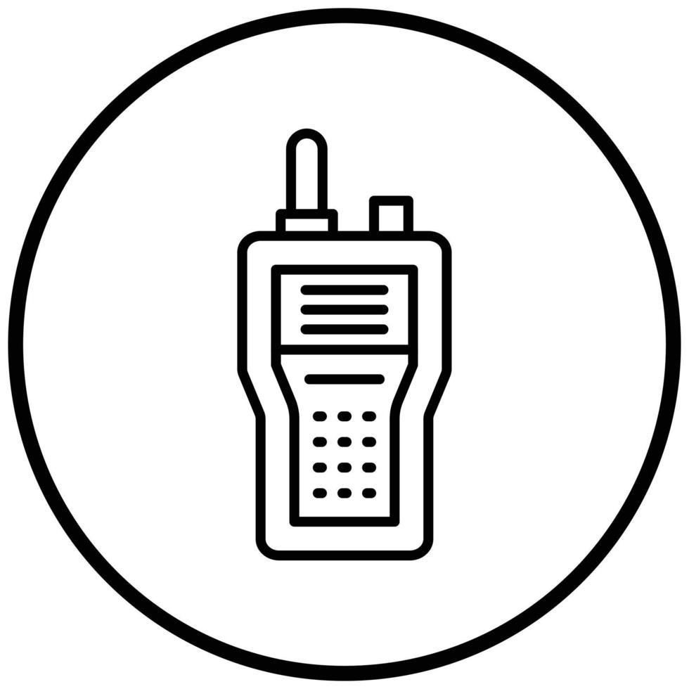walkie talkie ikon stil vektor