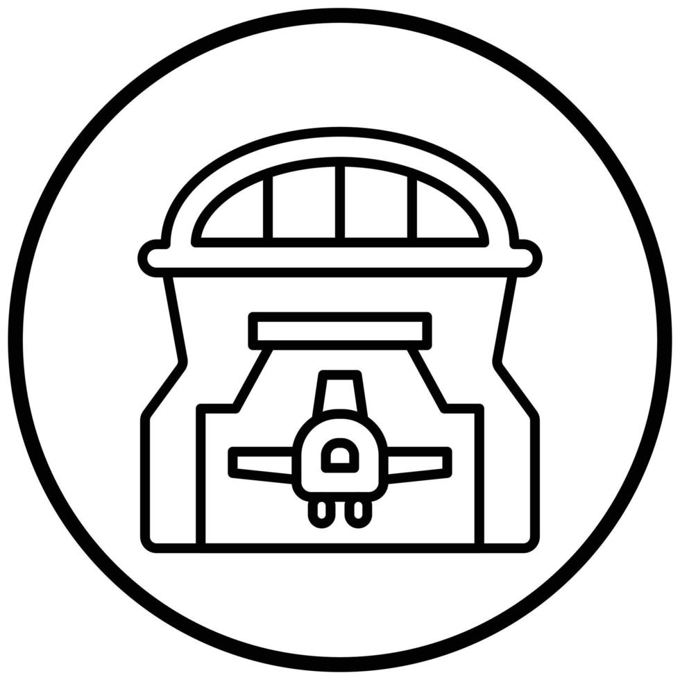 Hangar-Icon-Stil vektor