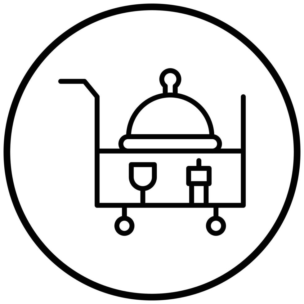 Zimmerservice-Icon-Stil vektor