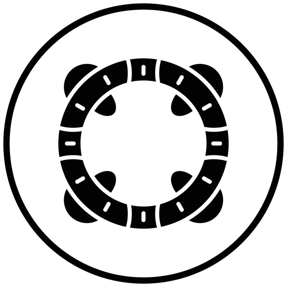 Rettungsring-Symbol-Stil vektor