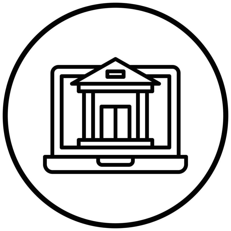Symbolstil für Online-Banking vektor