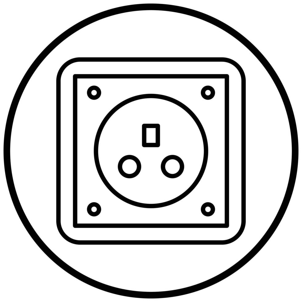 socket ikon stil vektor