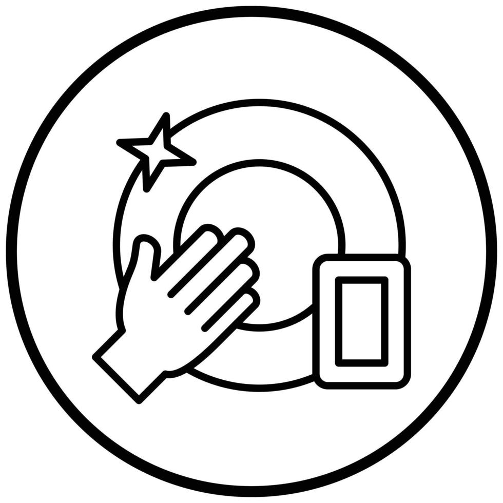 Geschirrspül-Icon-Stil vektor