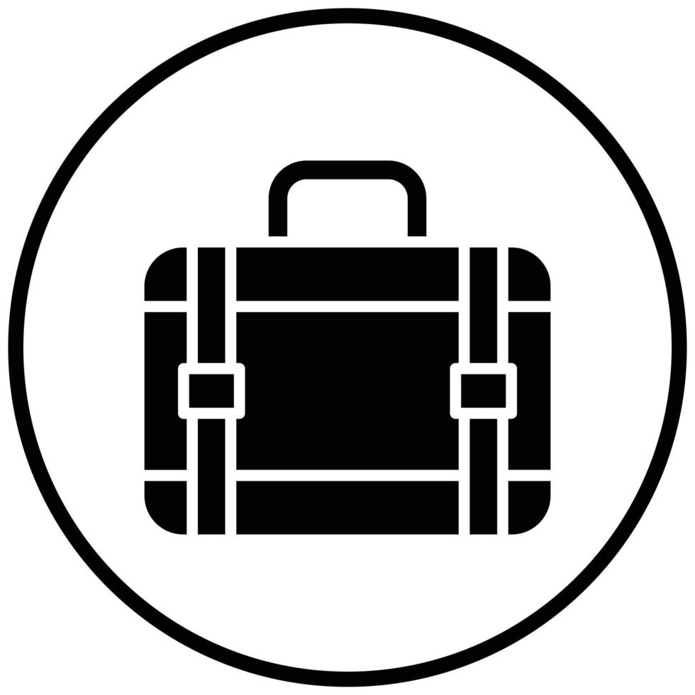 resväska ikon stil vektor
