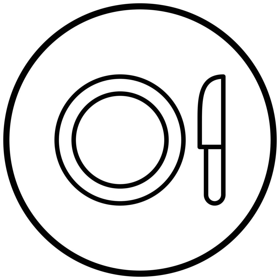 Besteck-Icon-Stil vektor