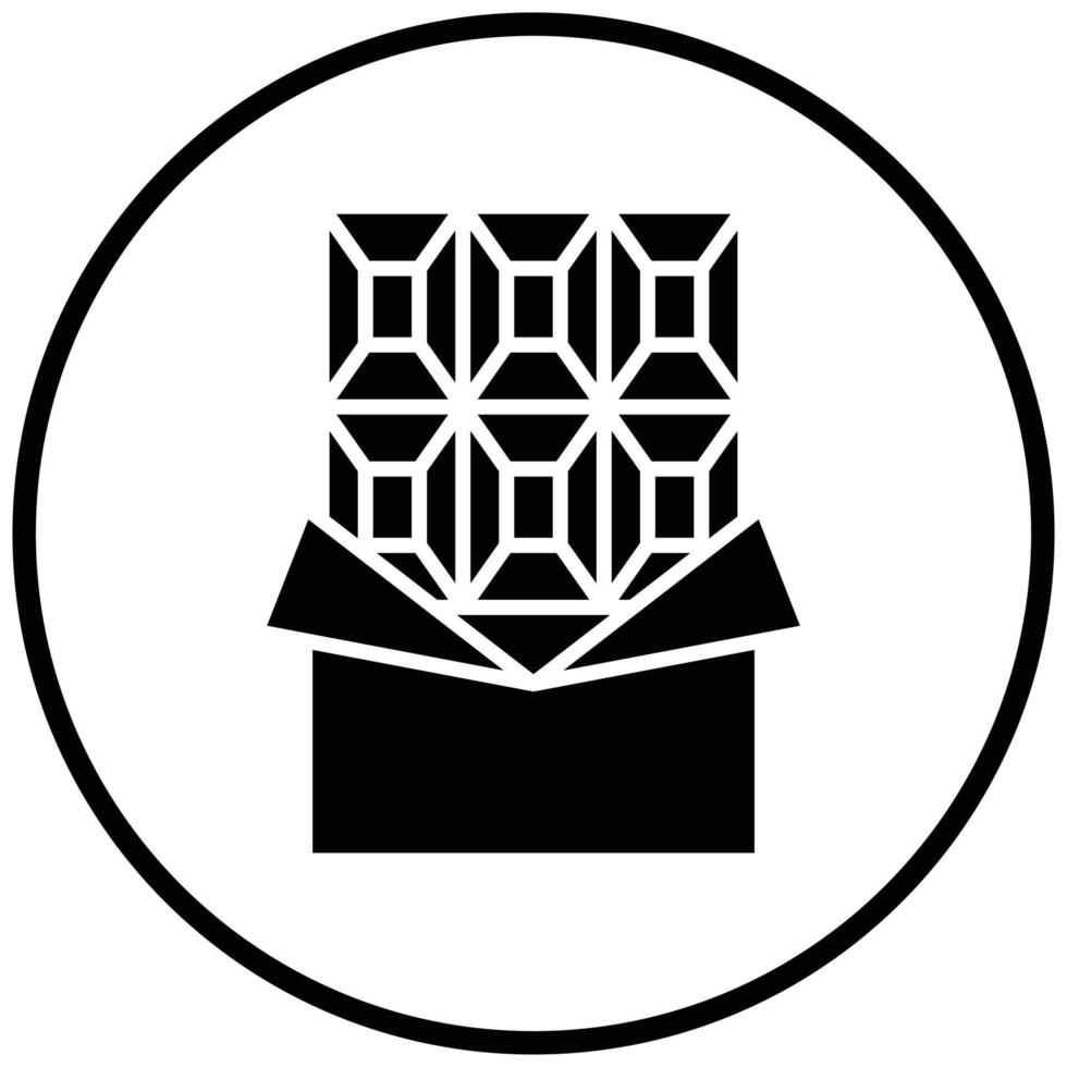 Schokoriegel-Icon-Stil vektor