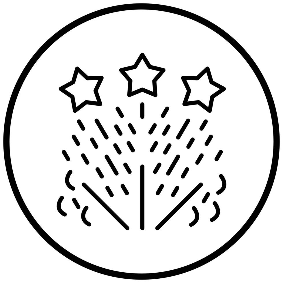 Feuerwerk-Icon-Stil vektor