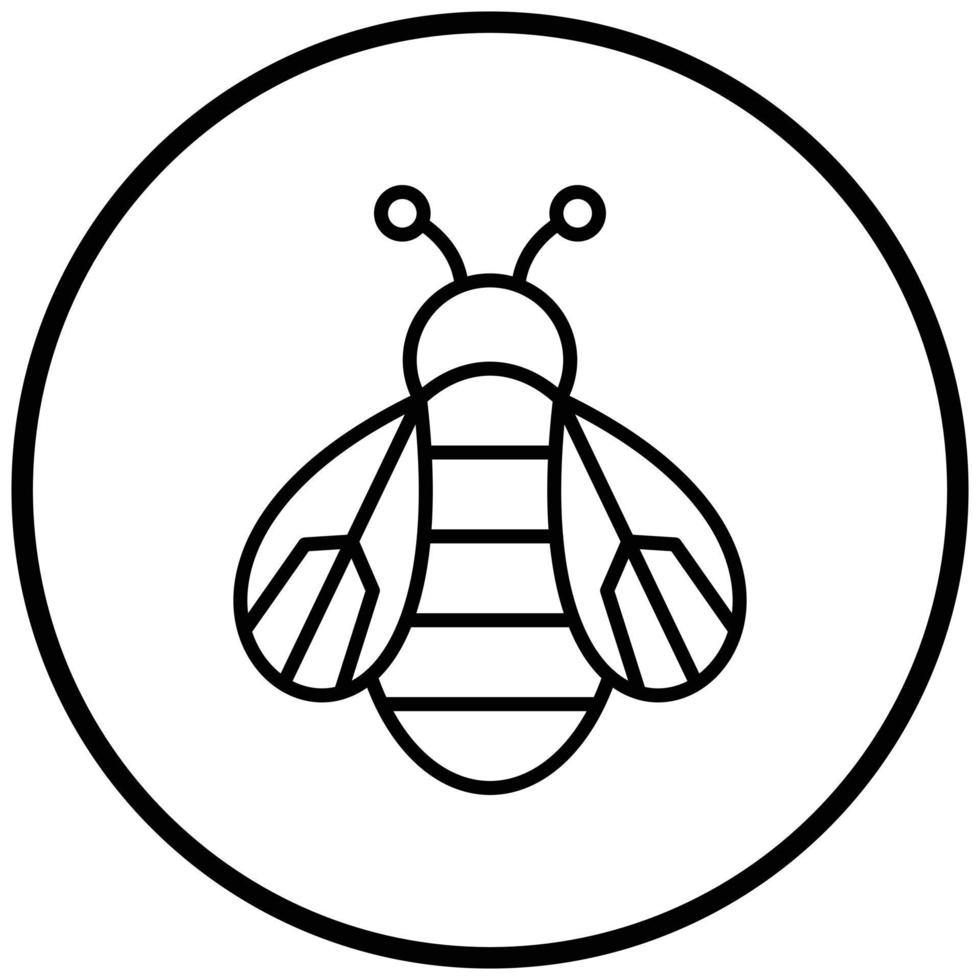 Biene-Symbol-Stil vektor