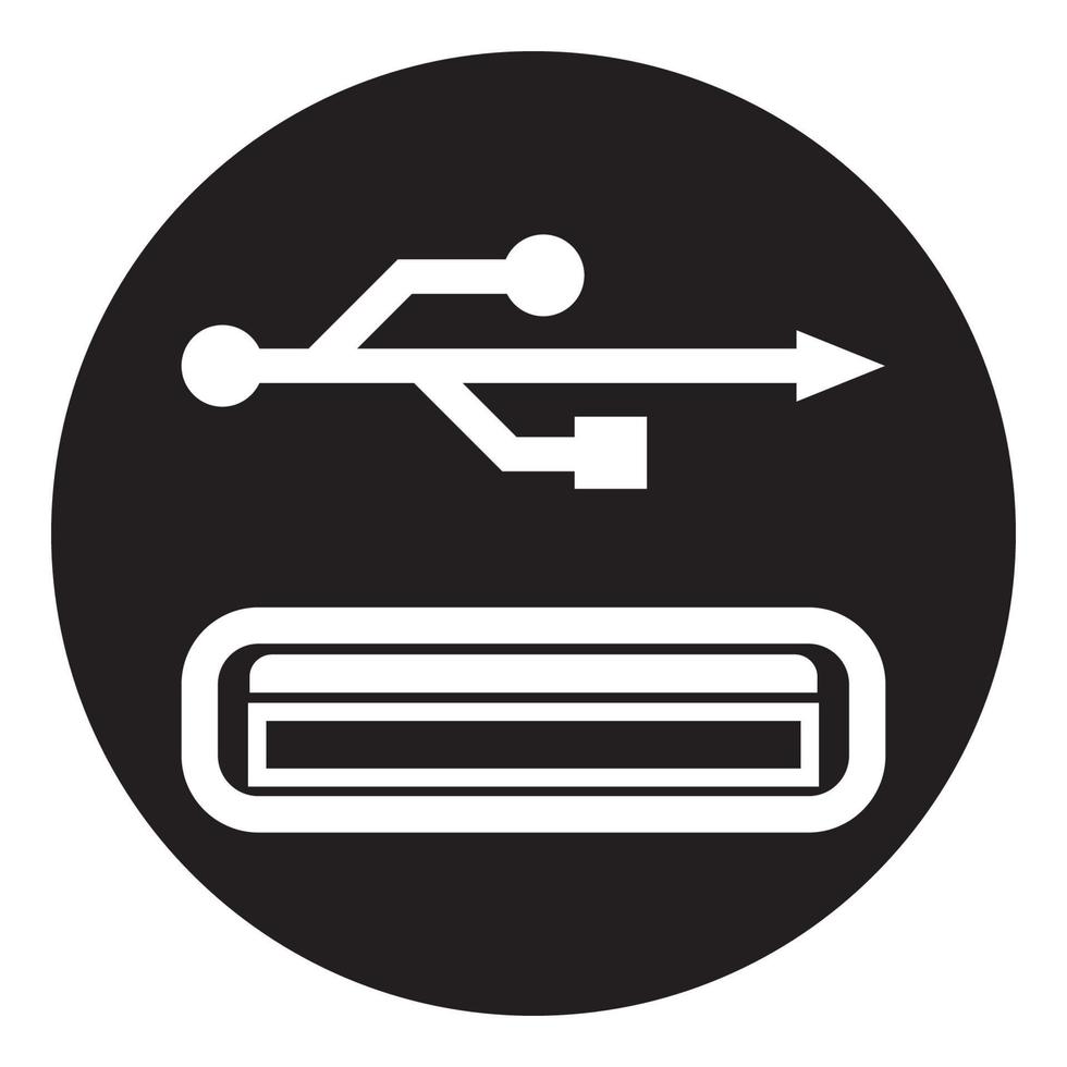 logotyp för usb-dataöverföring vektor