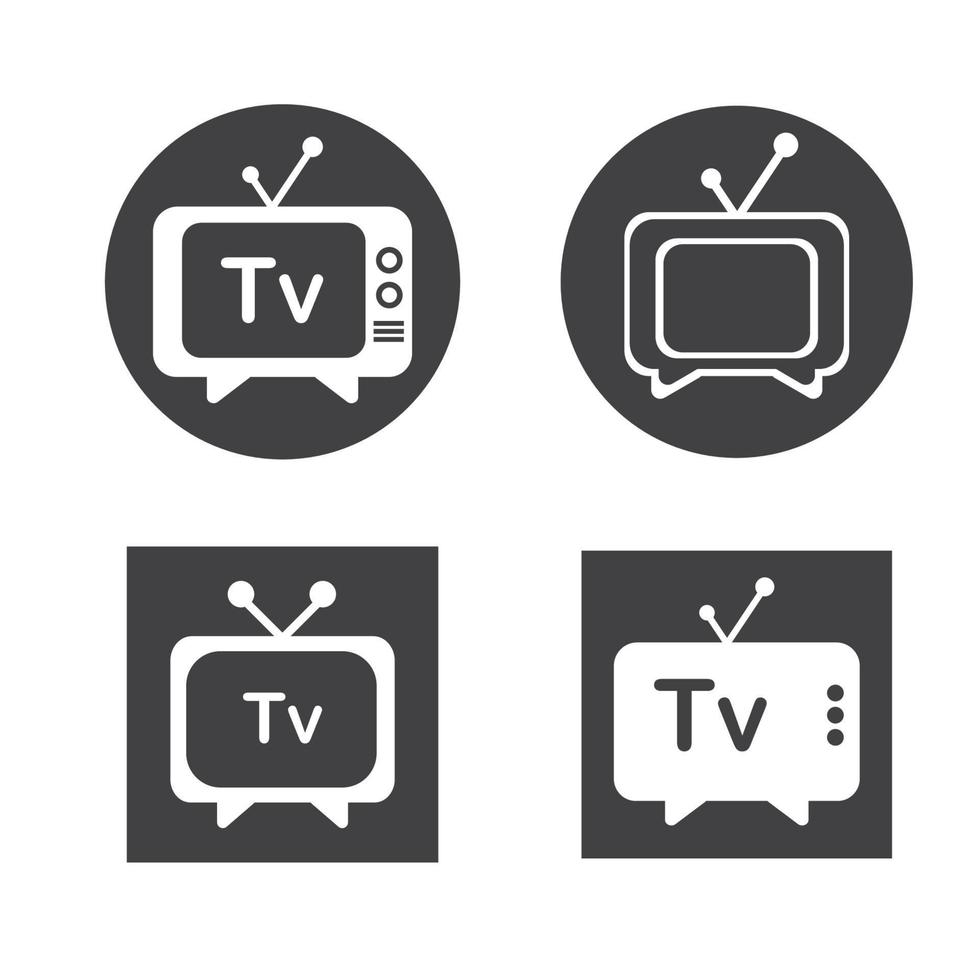 TV-Logo-Design vektor