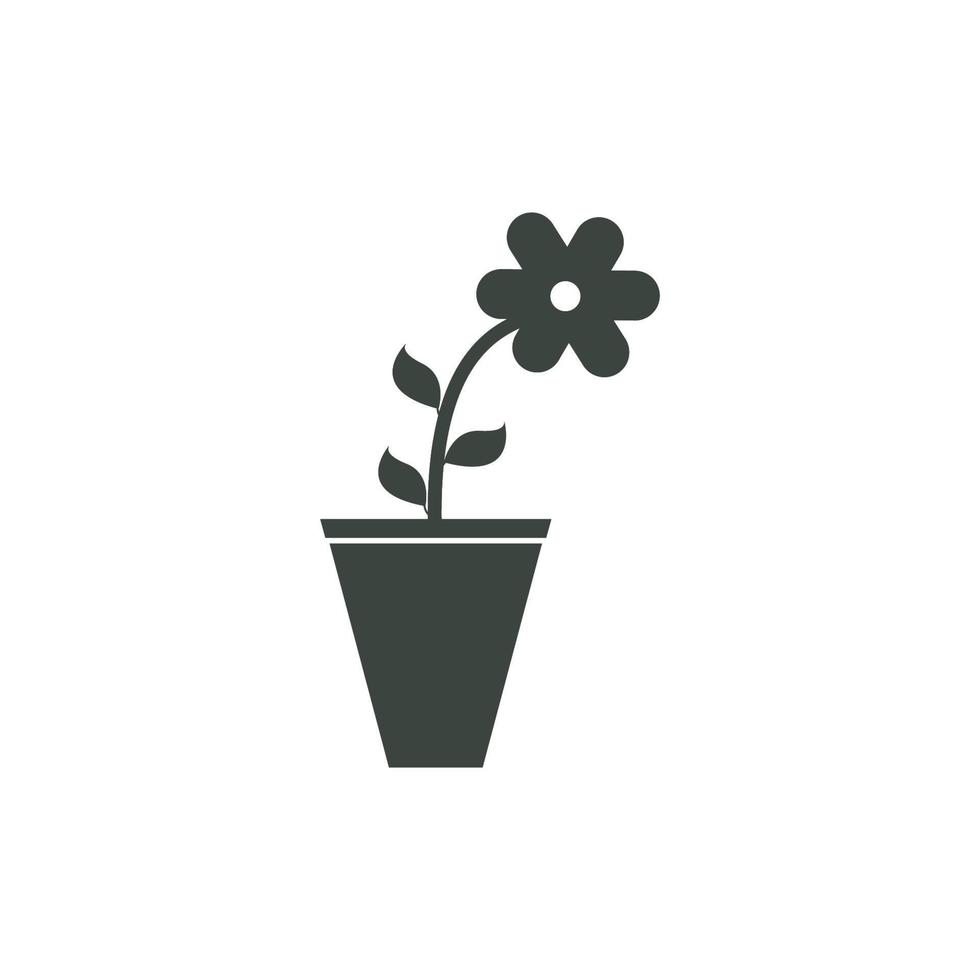 blomvas logotyp vektor