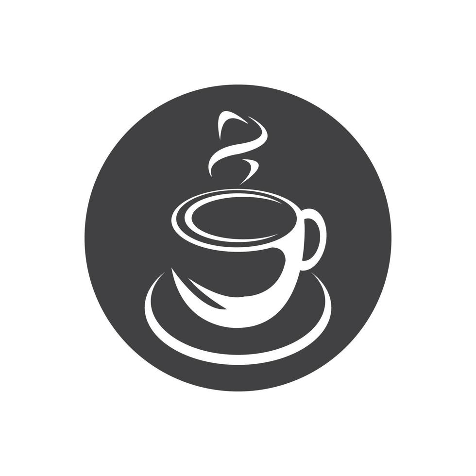 kaffekopp logotyp vektor